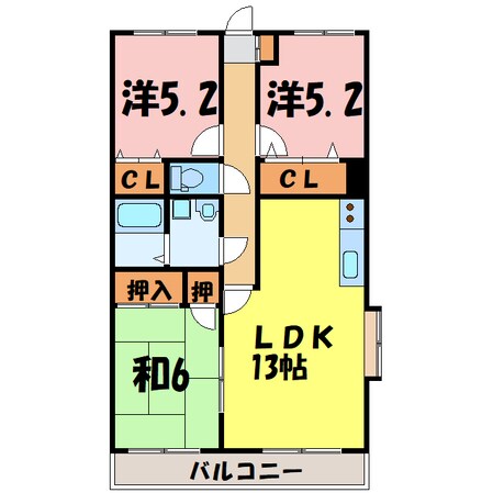 ミレニアム（深谷市国済寺）の物件間取画像